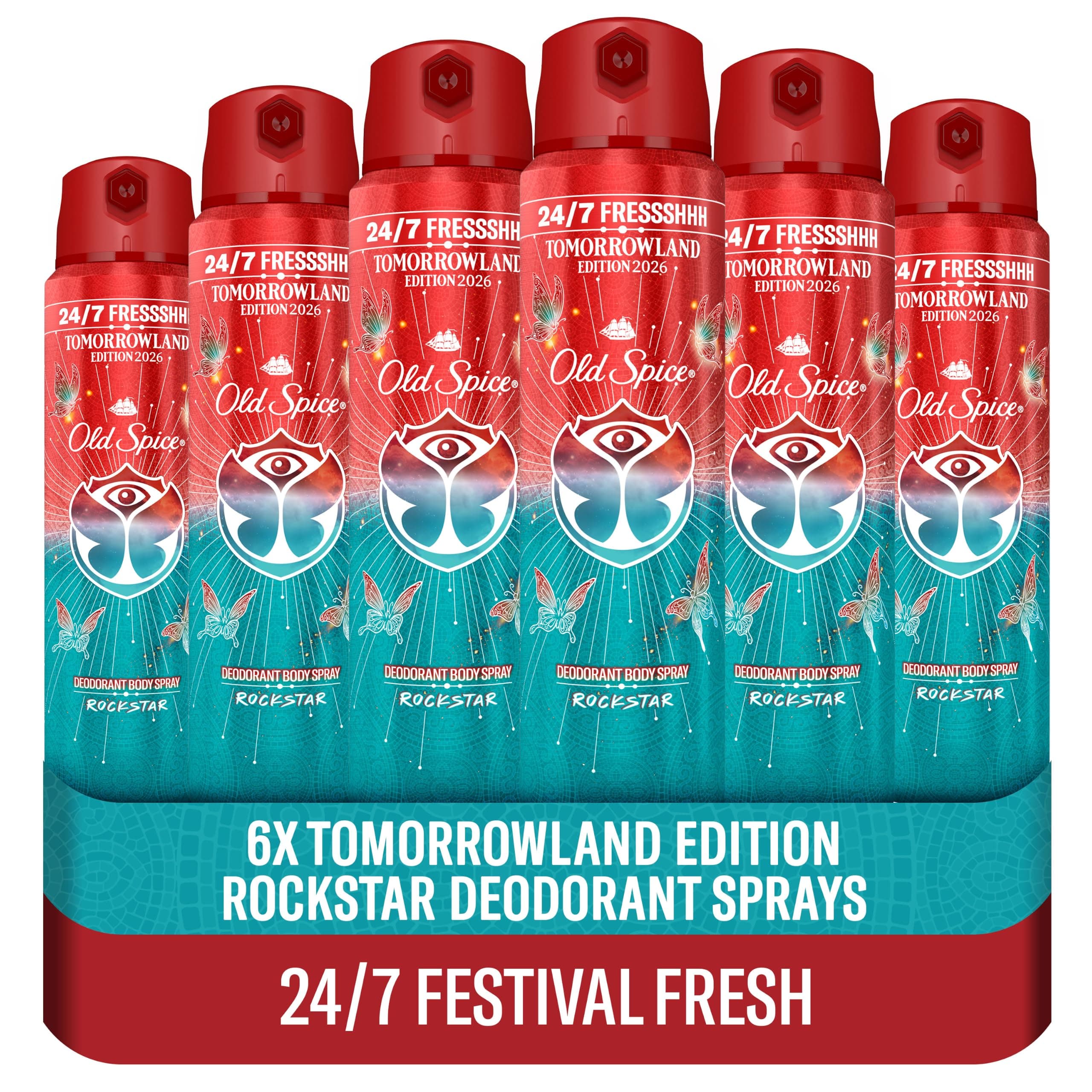Old Spice Tomorrowland Ed. 2026 Deodorant Spray 150ml | 24/7 freshness, long-lasting perfume scent, odour protection chez Amazon UK