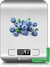 Etekcity Balance de cuisine numérique 5 kg | Fonction tare, idéal pour la pâtisserie, la perte de poids, le cétogène, la préparation... chez Amazon Canada