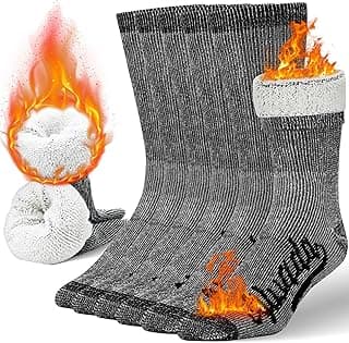 Salomon Alvada Mens Merino Wool Crew Socks Thermal and Warm Socks for Winter Work Hiking Running 3 Pairs chez Amazon US