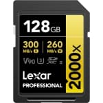 Lexar Professional 2000x 128GB SDXC UHS-II Card, Up to 300MB/s Read, for DSLR, Cinema-Quality Video Cameras (LSD2000128G-BNNNU) chez Best Buy Canada