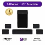 ULTIMEA Poseidon D80 7.1 Channel Sound bar for TV with Dolby Atmos, 4 Wired Surround Speakers, 6.5" Wireless Subwoofer, APP Control chez Best Buy Canada