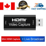 4K input Video USB capture HDMI card Video Grabber Record Box for PS4 DVD Camcorder Camera Recording Live Streaming chez Best Buy Canada
