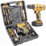 MasterSpec 47Pcs 12V Cordless Drill Driver & Hand Tool Kit, 1500mAh Battery, 3/8" Chuck, 18+1 Torque, 2-Speed, LED Light for Home DIY chez Best Buy Canada