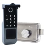 ApexGear Waterproof Tuya Outdoor Rim Smart Gate Lock,Capacitive Fingerprint Backlit Keypad Lock for Courtyard Metal Gates chez Best Buy Canada