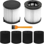 Pack of 2 DCV5801H replacement filters for DEWALT DCV580H, DCV581H 20V MAX wet and dry vacuum cleaner chez Best Buy Canada