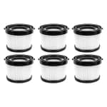 Pack of 6 filters for DEWALT DCV501HB 20V Cordless Handheld Vacuum Cleaner, washable, reusable filters chez Best Buy Canada