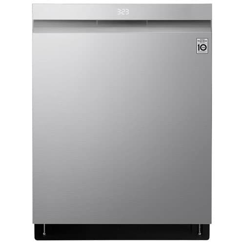 Dishwasher à commandes sur le dessus, résistant aux traces de doigts, 3e panier et séchage amélioré TrueSteam 24" 44 dB by LG... chez Best Buy Canada