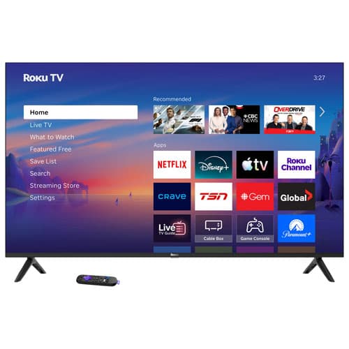 Best Buy Canada Téléviseur intelligent Roku TV QLED HDR10 UHD 4K série Select de 55 po chez Best Buy Canada