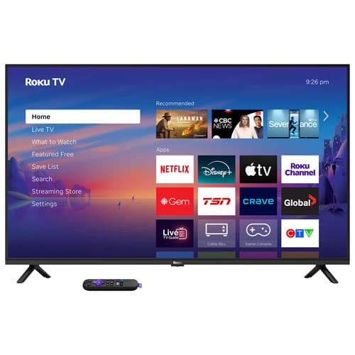 Best Buy Canada Téléviseur intelligent Roku TV DEL HDR10 UHD 4L série R4 Select de 43 chez Best Buy Canada