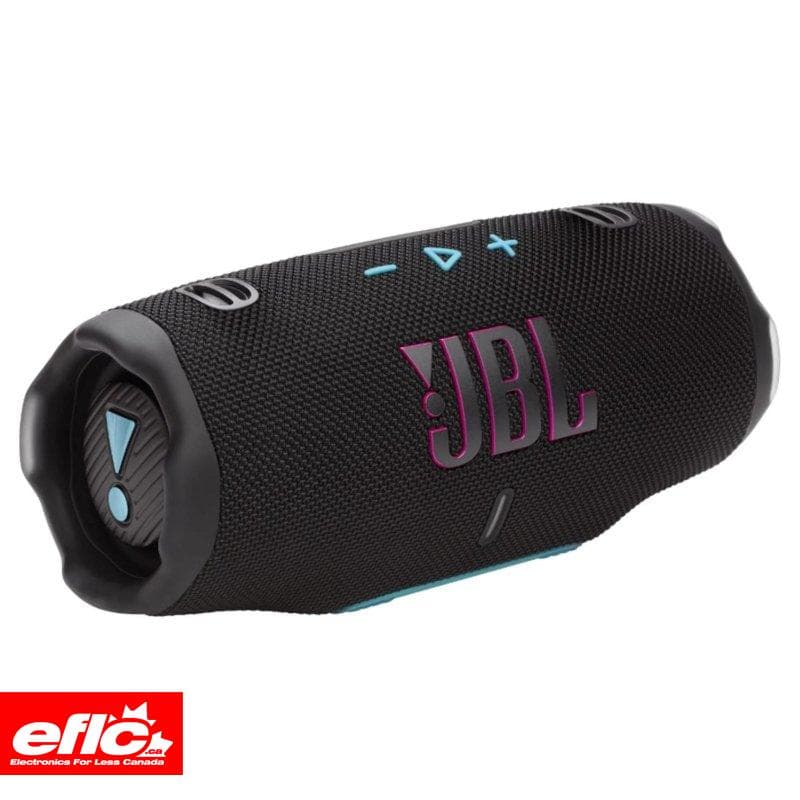 JBL Charge 6 Waterproof Portable Bluetooth Speaker with Powerbank and PartyBoost BLACK / chez Electronics For Less