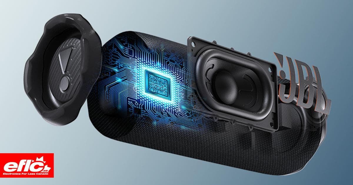 JBL Flip 7 Portable Bluetooth Waterproof Speaker w AI Sound Boost BLACK chez Electronics For Less
