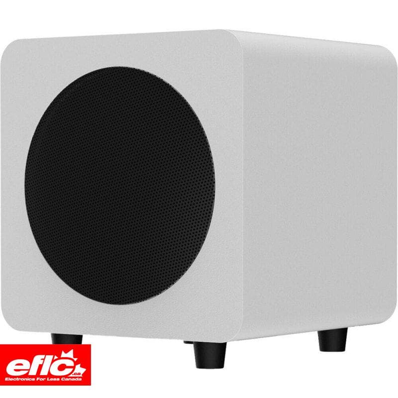 Kanto Living SUB6 Sealed 6" Powered Subwoofer Vinyl Wrapped MATTE WHITE chez Electronics For Less