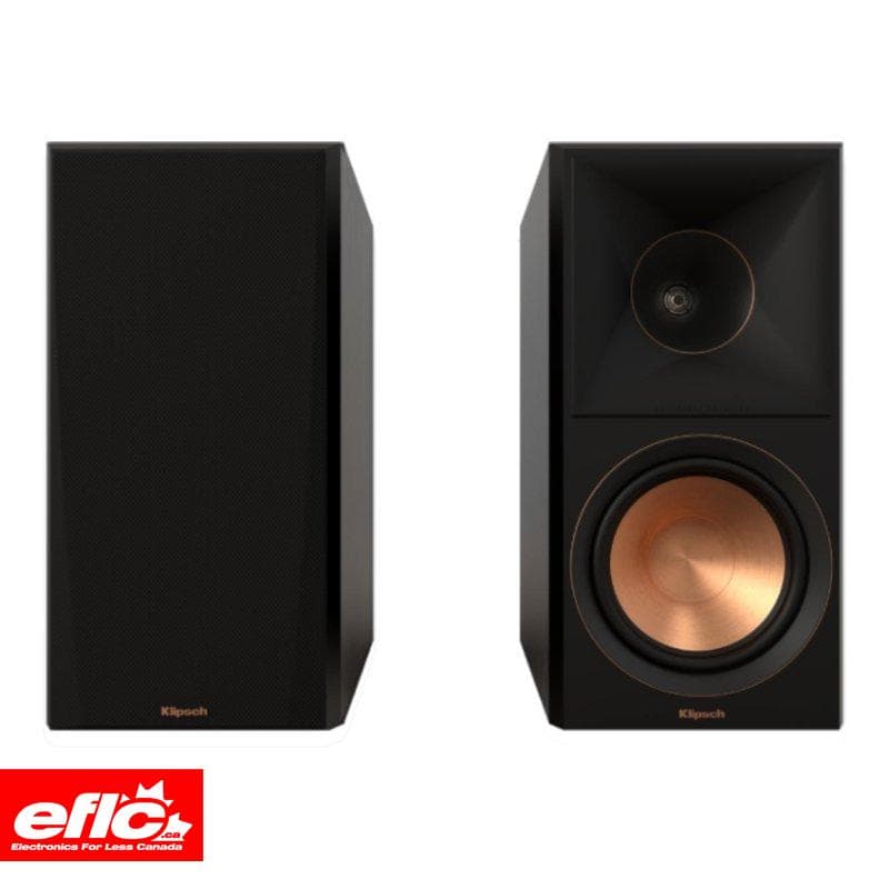 Klipsch RP600MB II 6.5" Monitor Bookshelf Speaker BLACK Pair chez Electronics For Less