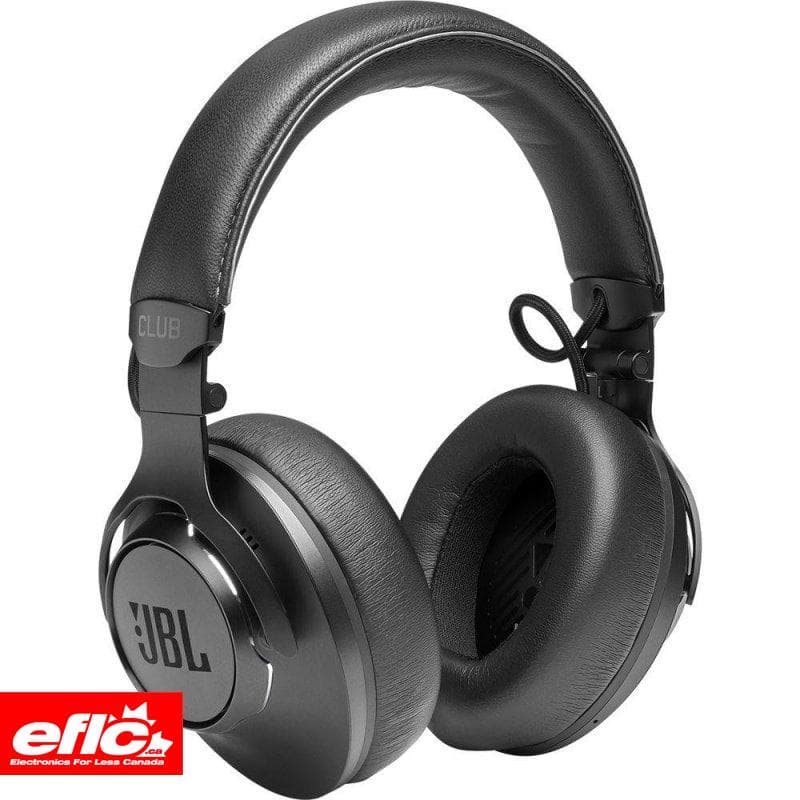 JBL Club One Wireless Over-Ear Audio Adaptive Noise Cancelling Headphones BLACK chez Electronics For Less