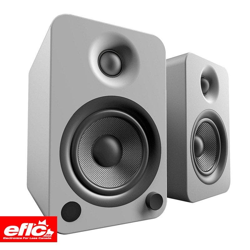 Kanto YU4MG 70W (RMS Power) Powered Speakers w Bluetooth & Preamp MATTE GRAY chez Electronics For Less