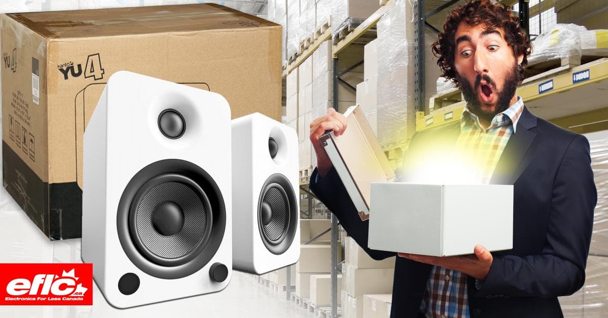 Kanto Yu4mw 70w (rms Power) Powered Enceintes W/ Bluetooth & Preamp Matte White chez Electronics For Less